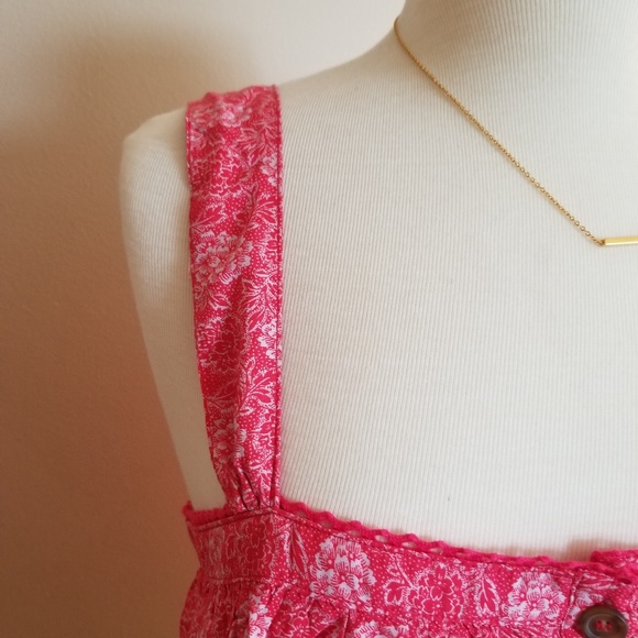 Free People Red Women's Tank Top Shirt, Blouse - Picture 6 of 8